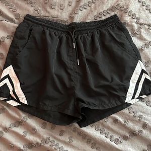 Black & White Running Shorts